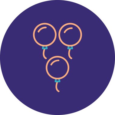 Bir bebeğin güzel ve modern bir simgesinin vektör çizimi