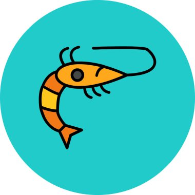 Balık simgesinin vektör illüstrasyonu