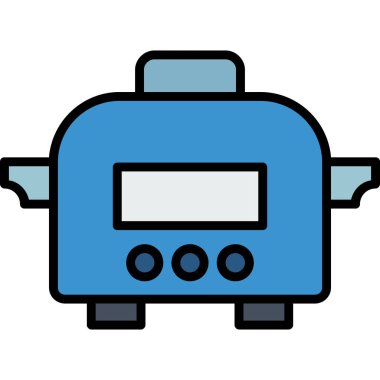 tost makinesi vektör illüstrasyonu