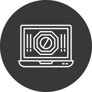 bilgisayar simgesi vektör illüstrasyonu