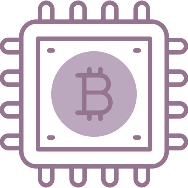 İşlemci. Web simgesi basit illüstrasyon