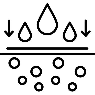 Su damlası. Basit tasarım