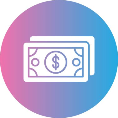 Para için. Web simgesi basit illüstrasyon