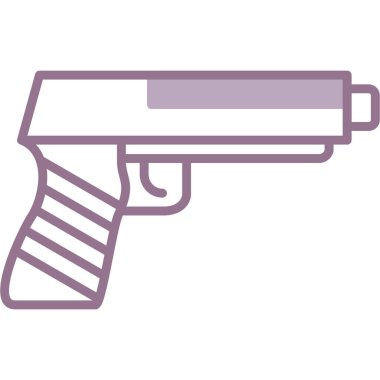 silah simgesi vektör illüstrasyonu