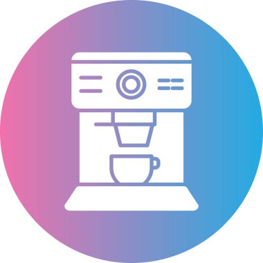 Kahve. Web simgesi vektör illüstrasyonu