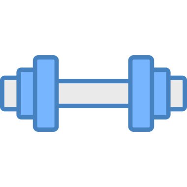 Dambıl jimnastik salonu ikonu - taslak biçimi