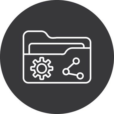 trend biçimi izole edilmiş arkaplanda veri dizini simgesi