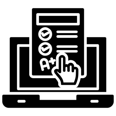 belge dosya simgesi vektör illüstrasyonu