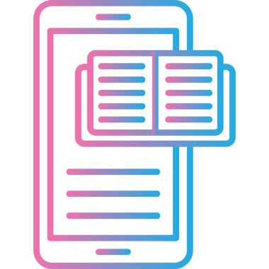 Kitap. Web simgesi basit illüstrasyon