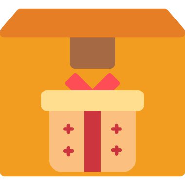 Hediye kutusu. Basit resimleme