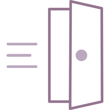 Kapı. Web simgesi basit illüstrasyon