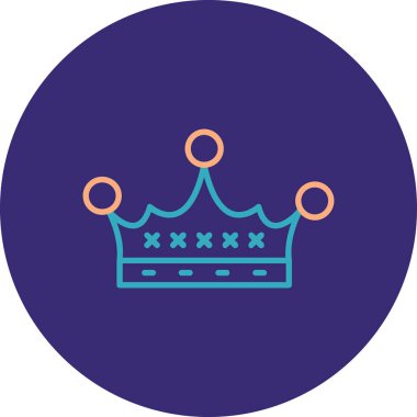 Taç. Web simgesi basit illüstrasyon