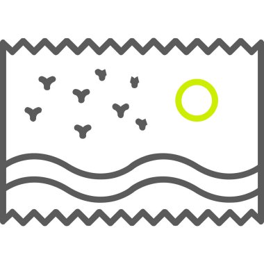 Yeşil ve beyaz arkaplanın vektör çizimi