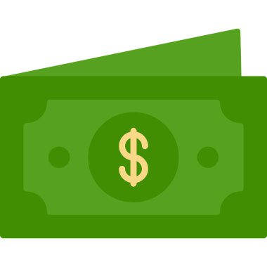 para dolar düz ikon, nakit, nakit