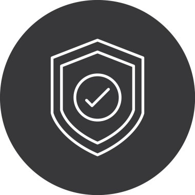 Simge, vektör illüstrasyonunu kontrol et