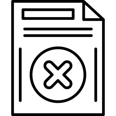 belge simgesi, vektör çizimi