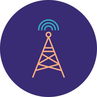 Anten simgesi. Basit resimleme