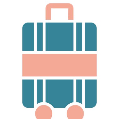 bagaj. Web simgesi basit illüstrasyon