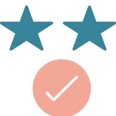 derecelendirme vektörü renk çizgisi simgesi