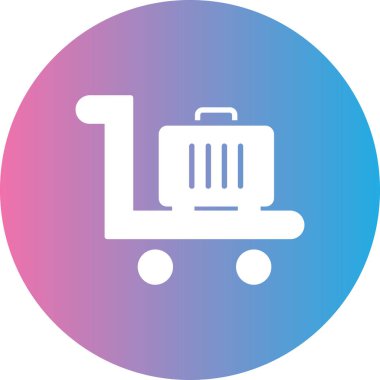 El arabası. Web simgesi basit illüstrasyon