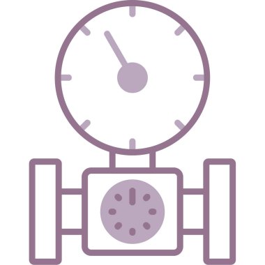 Saat simgesinin vektör illüstrasyonu