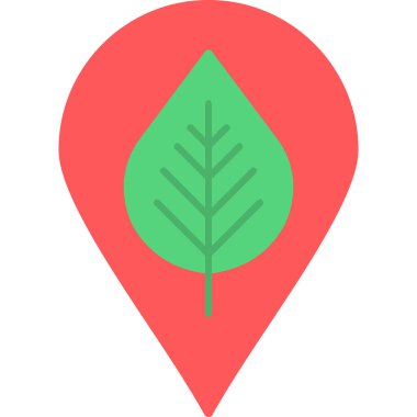 pin haritası simgesi düz biçimli