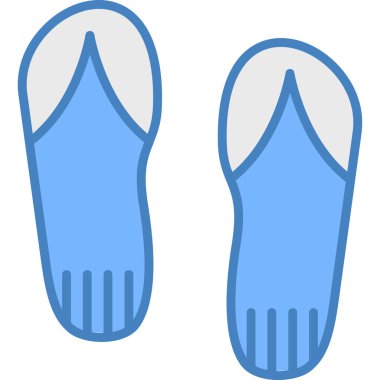 Ayak ikonu. Web için basit ayakkabı giyimi vektör simgeleri çizimi