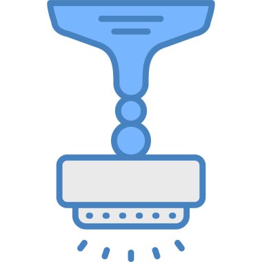 Duş. Web simgesi basit illüstrasyon