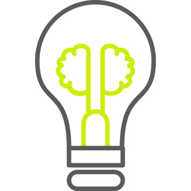 özet biçiminde ampul fikri eko simgesi