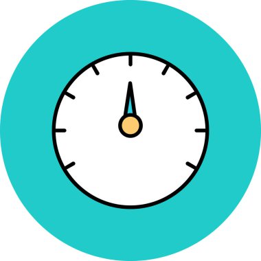 Saat. Web simgesi basit illüstrasyon