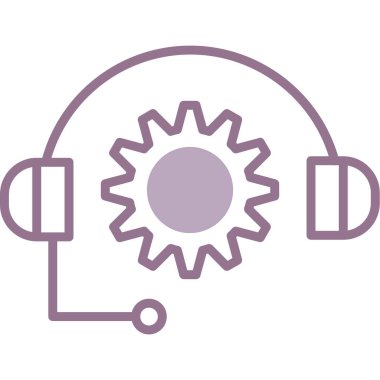 izole edilmiş dişli simgesi tasarımı