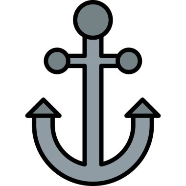 Çapa simgesi, vektör çizimi