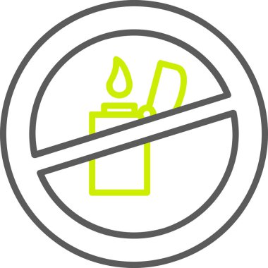 Sigara içmek yok. Basit tasarım