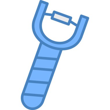 Kürek. Web simgesi basit illüstrasyon