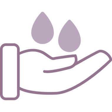 Su damlaları. Basit resimleme