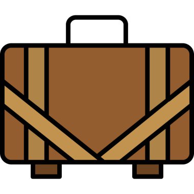 bagaj. Web simgesi basit illüstrasyon