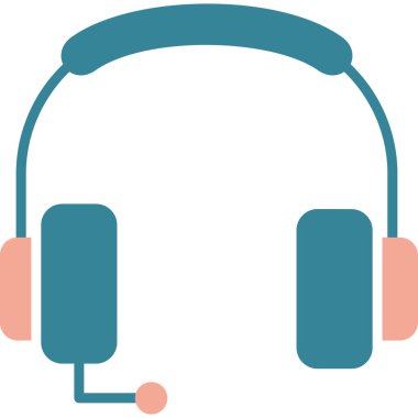 Kulaklık. Web simgesi basit illüstrasyon