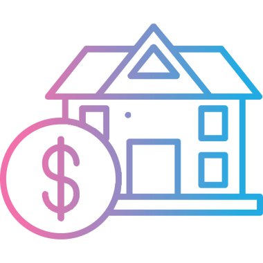 Ev simgesi vektör illüstrasyonu