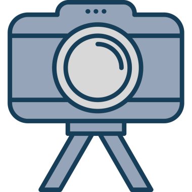 fotoğrafçı kamera simgesi vektör illüstrasyonu