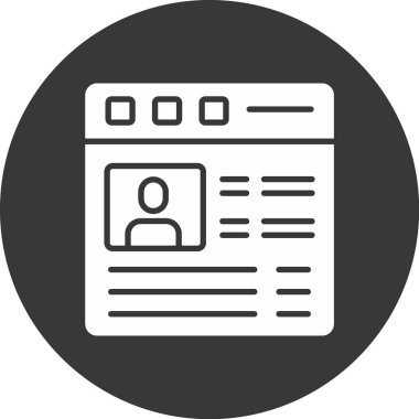 Kart simgesi, vektör illüstrasyonu