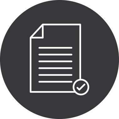 Belge. Web simgesi basit tasarım