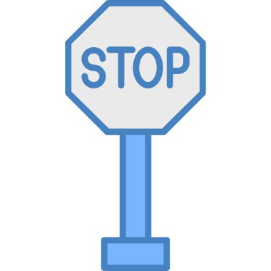 Kes şunu. Web simgesi basit illüstrasyon