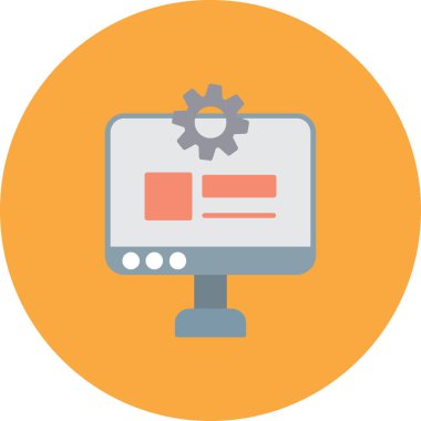 Web simgesi, vektör illüstrasyonu