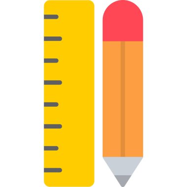 Kalem. Web simgesi basit illüstrasyon