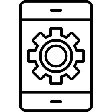 Telefon simgesi vektör illüstrasyonu