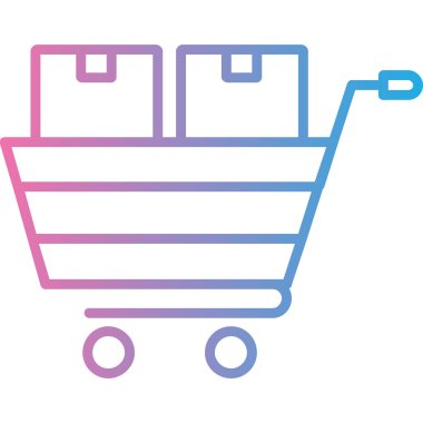 Alışveriş arabası. Basit tasarım