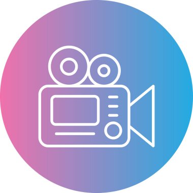 video simgesi vektör illüstrasyonu