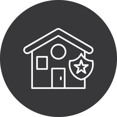 ev simgesi vektör illüstrasyonu