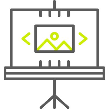 Beyaz arkaplandaki bir dizüstü bilgisayar simgesinin vektör çizimi