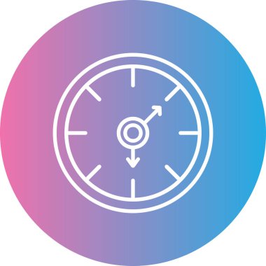 Bir pusula simgesinin vektör illüstrasyonu